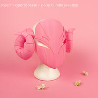 League of Legends LoL Spirit Blossom Kindred Cosplay Mask 3D Printed Kit - Porzellan Props