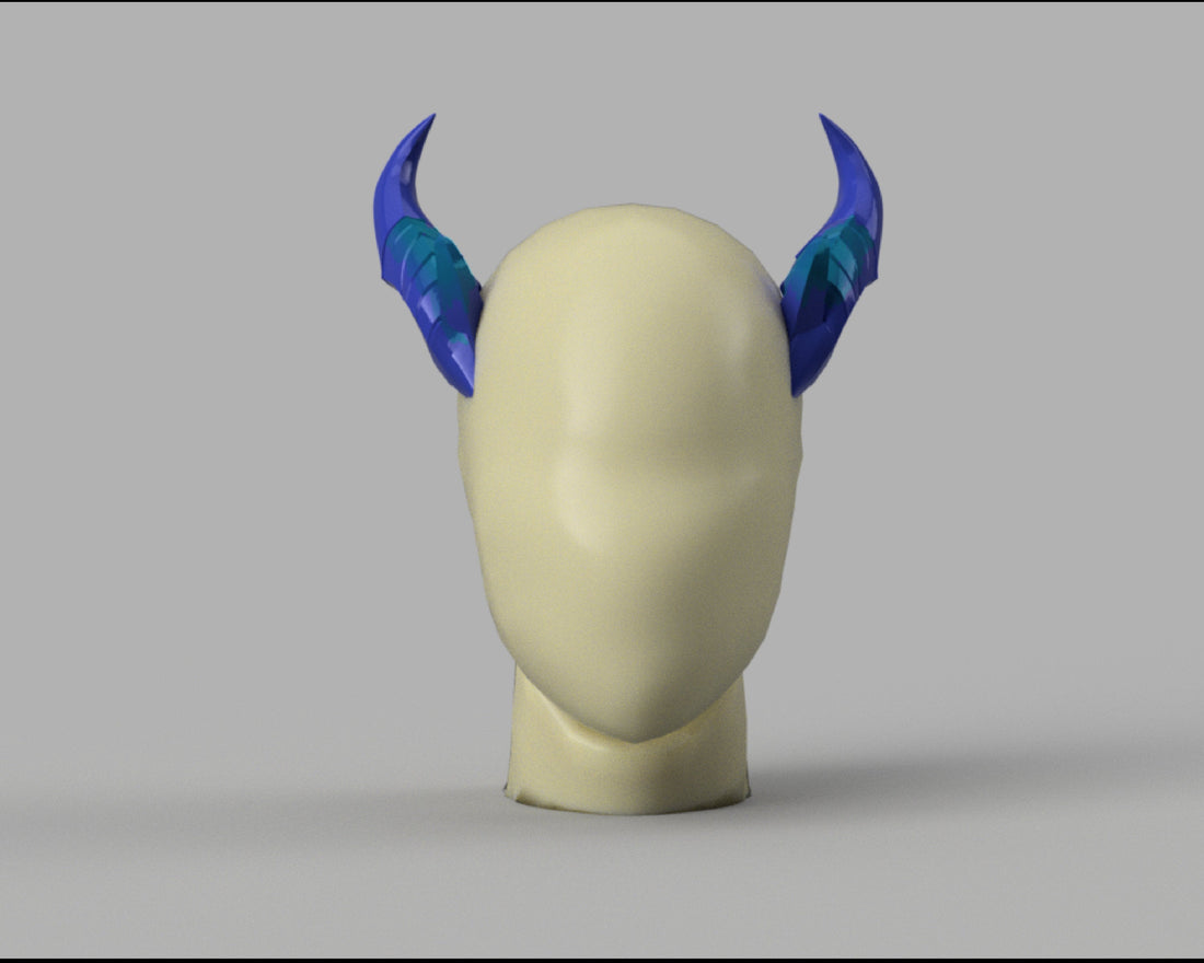 League of Legends LoL Spirit Blossom Yone Cosplay Horns 3D Model STL Files - Porzellan Props