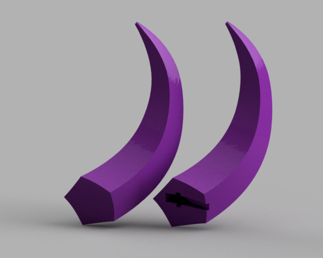 League of Legends LoL Spirit Blossom Riven Cosplay Horn 3D Model STL File - Porzellan Props