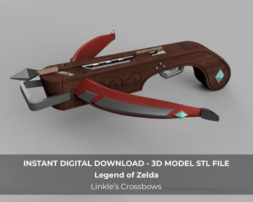 Linkle's Crossbows Legend of Zelda Cosplay 3D Model STL File - Porzellan Props