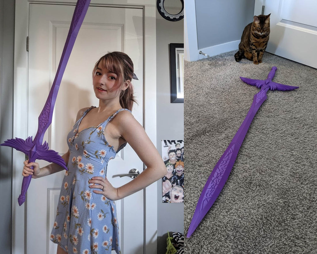 Critical Role D&D Holy Avenger 4.5' long Cosplay Sword 3D Printed Kit - Porzellan Props