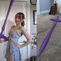 Critical Role D&D Holy Avenger 4.5' long Cosplay Sword 3D Printed Kit - Porzellan Props